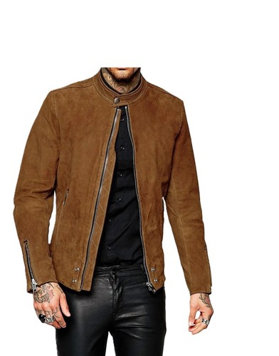 Blouson homme cuir - , daim
