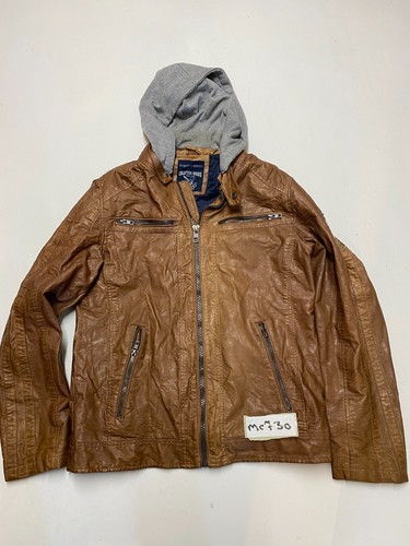 Veste moto cuir vintage - de, en