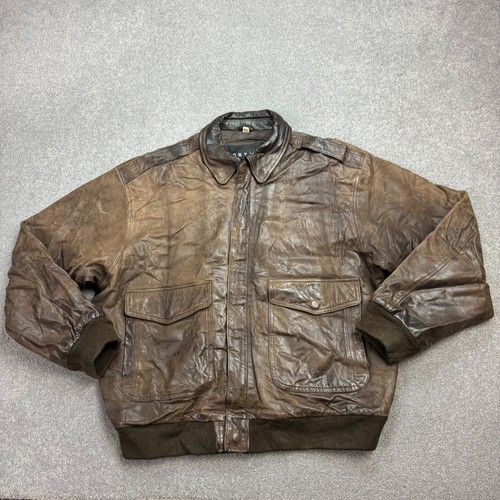 Blouson volant cuir adulte - en,