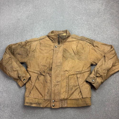 Blouson volant cuir adulte - en,