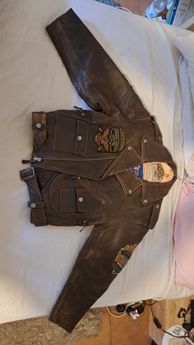 Blouson moto cuir - moto, homme