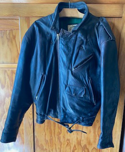 Blouson cuir vintage 1989 - cuir,